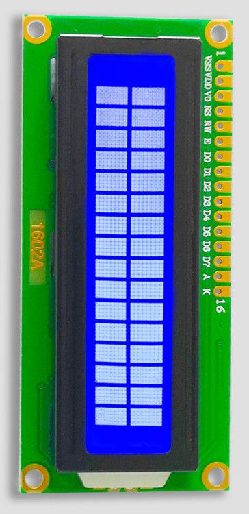 ISO16949 8x2 Character LCD Module Multipurpose 98x60x14.2mm Outline